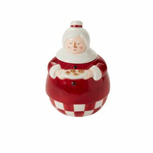 North Pole Ms. Claus Cookie Jar, Set of 2