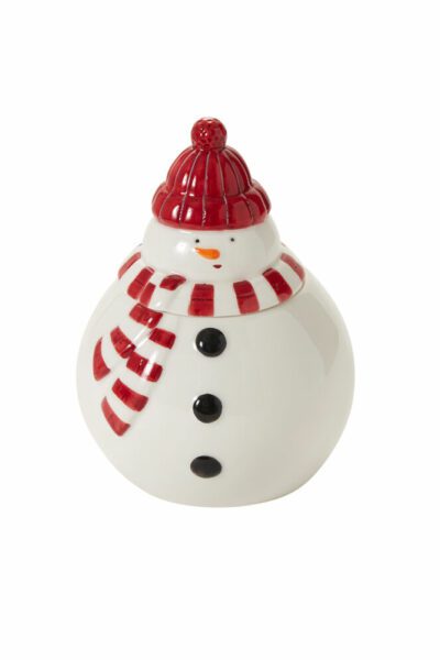 North Pole Snowman Cookie Jar, Set of 2