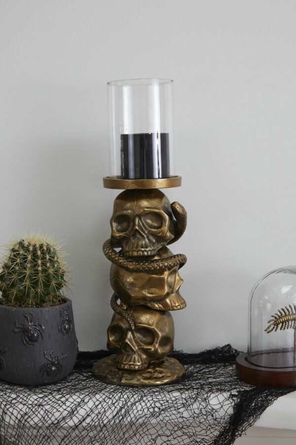 Skull Tower Candleholder