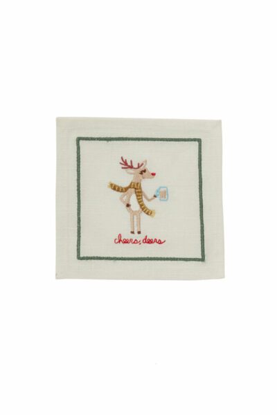 Tipsy Deer Cocktail Napkin