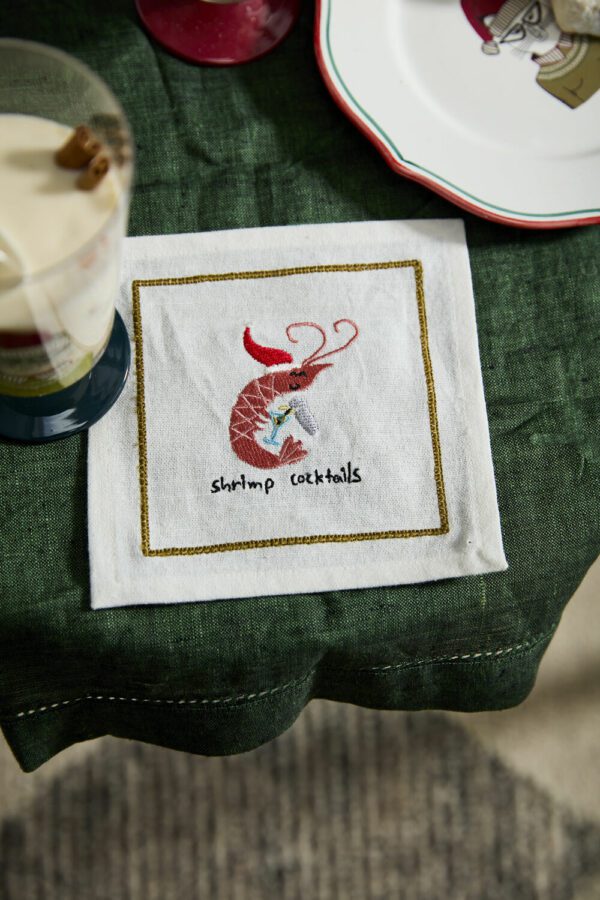 Tipsy Shrimp Cocktail Napkin