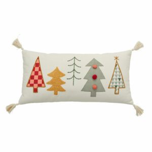 Winter Trees Brights Pillow