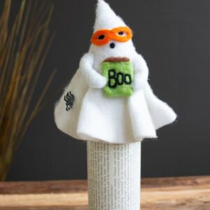 Felt Halloween Ghost Bottle Topper