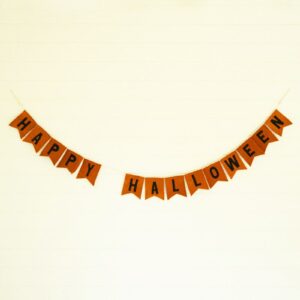 Felt Happy Halloween Garland, Set of 4