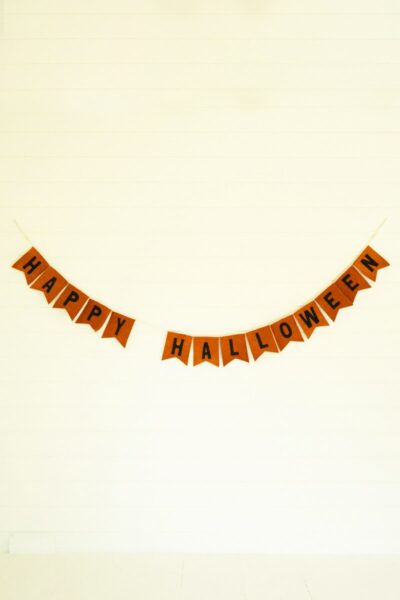 Felt Happy Halloween Garland, Set of 4