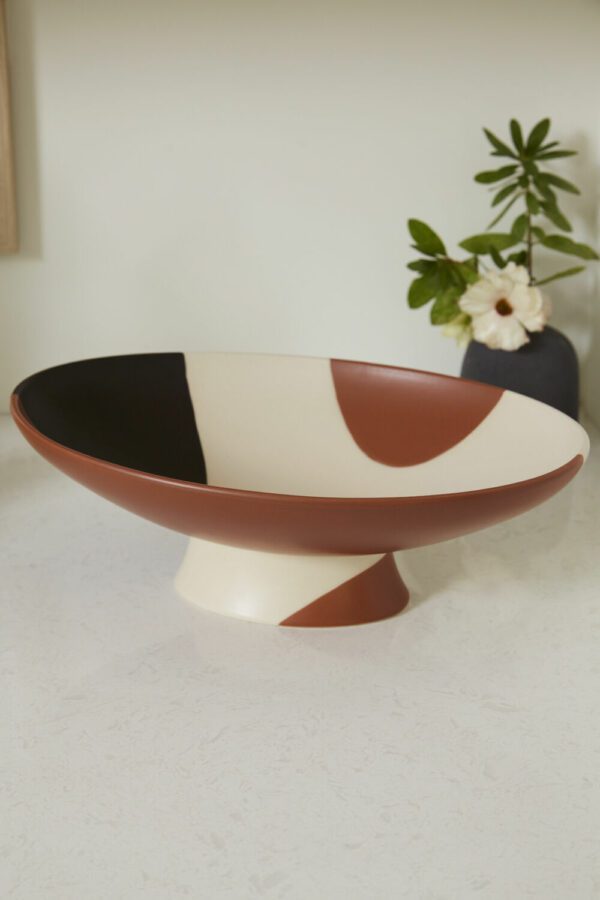 Calico Footed Bowl