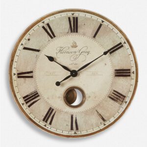 30" Harrison Gray Wall Clock