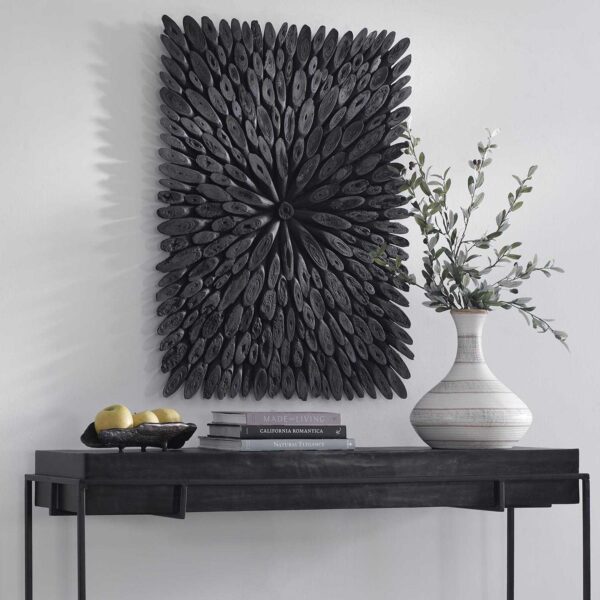 Black Bahama Wood Wall Decor