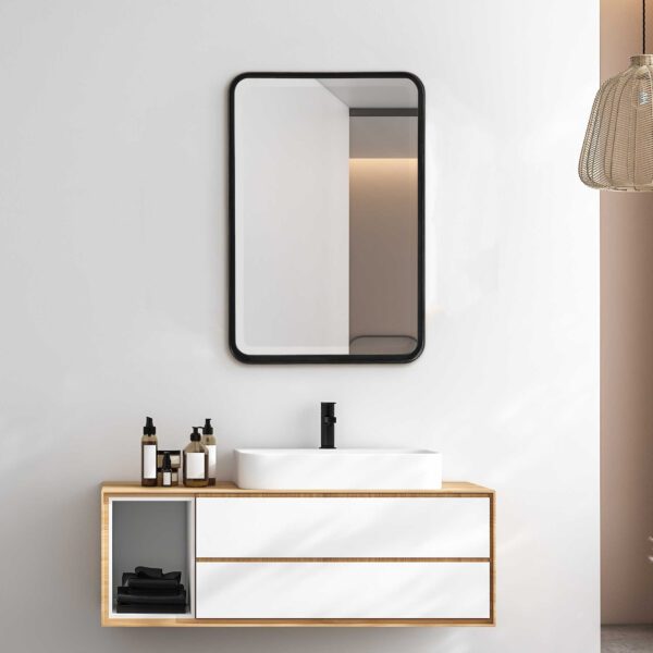 Black Crofton Vanity Mirror