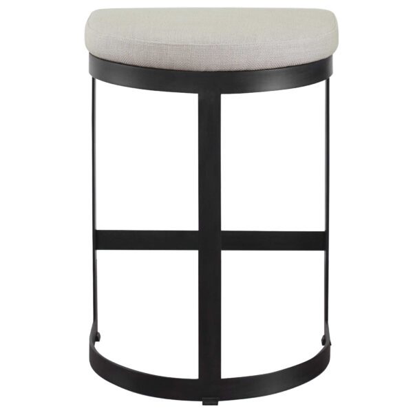 Black and Beige Ivanna Counter Stool