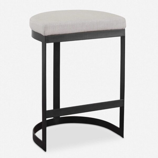 Black and Beige Ivanna Counter Stool