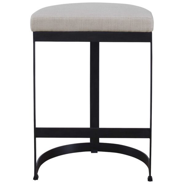 Black and Beige Ivanna Counter Stool