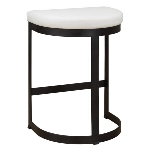 Black and White Ivanna Counter Stool