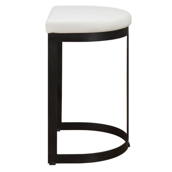 Black and White Ivanna Counter Stool