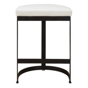 Black and White Ivanna Counter Stool