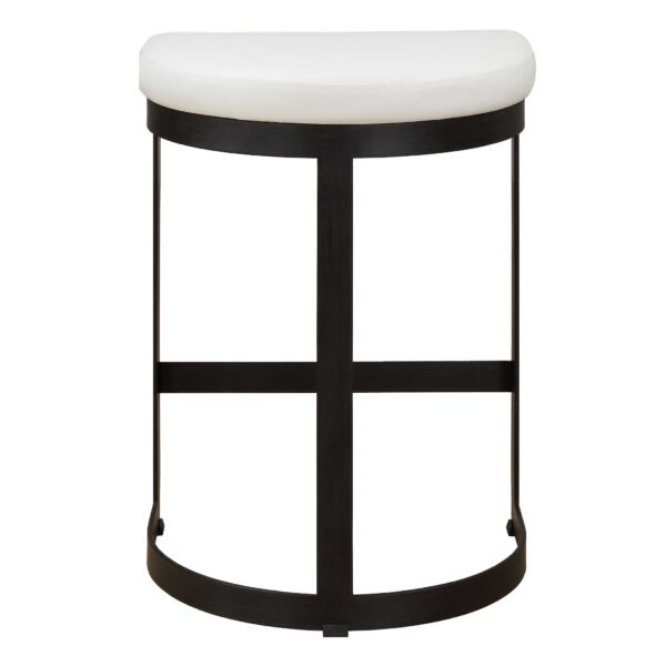 Black and White Ivanna Counter Stool