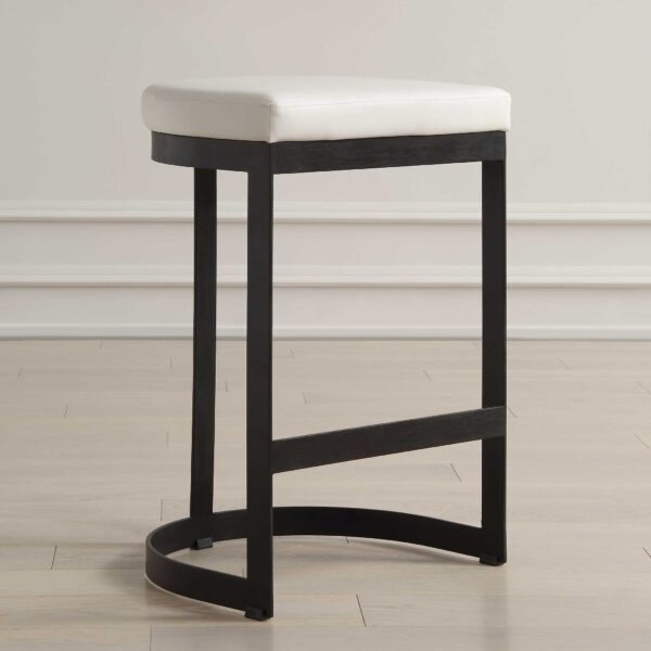 Black and White Ivanna Counter Stool