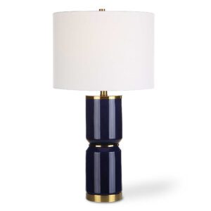 Blue Cylinder Table Lamp