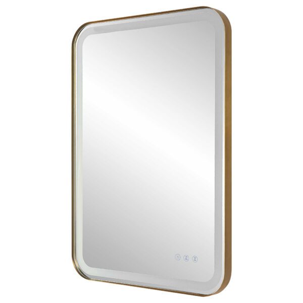 Brass Crofton Lighted Vanity Mirror