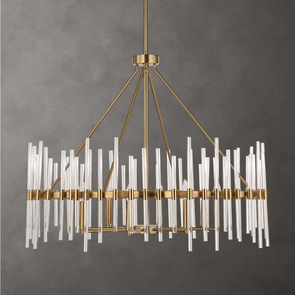 Crystal Stick 8-Light Chandelier