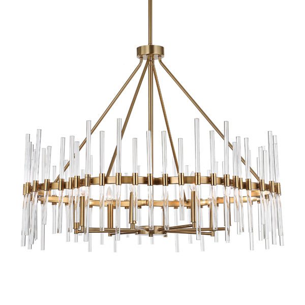 Crystal Stick 8-Light Chandelier