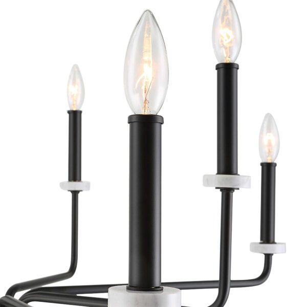 Ebony Elegance 8-Light Chandelier