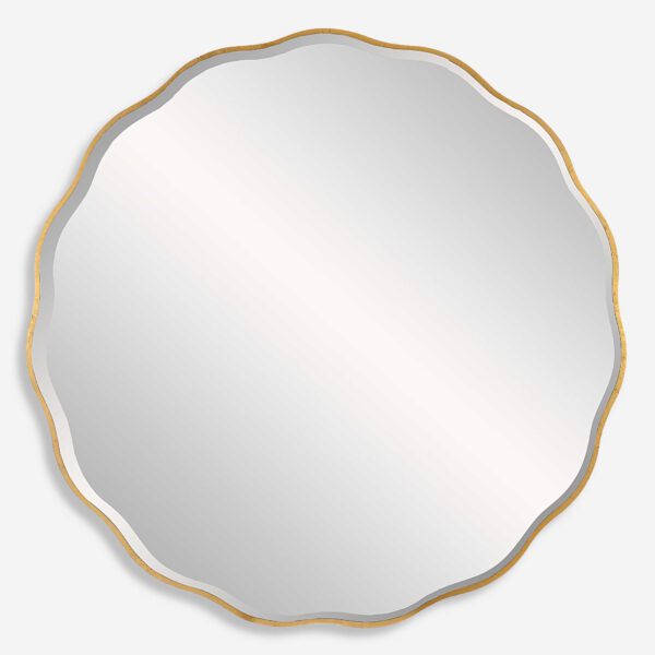 Gold Aneta Large Round Mirror