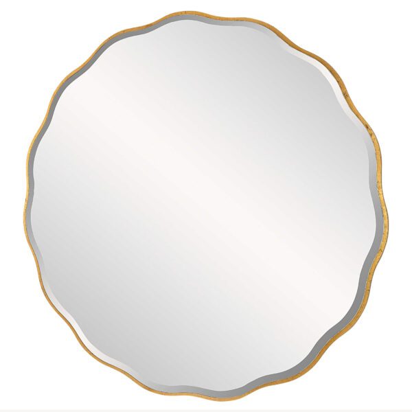 Gold Aneta Large Round Mirror