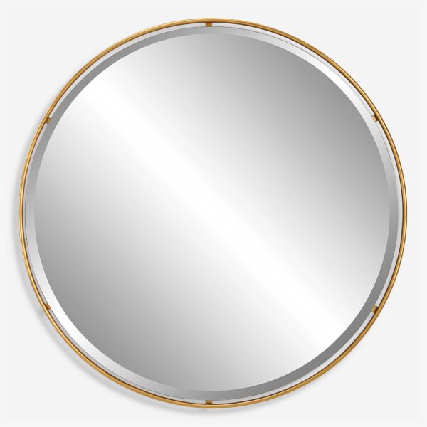 Gold Canillo Round Mirror