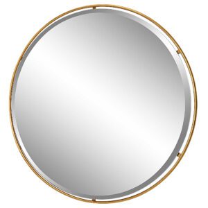 Gold Canillo Round Mirror