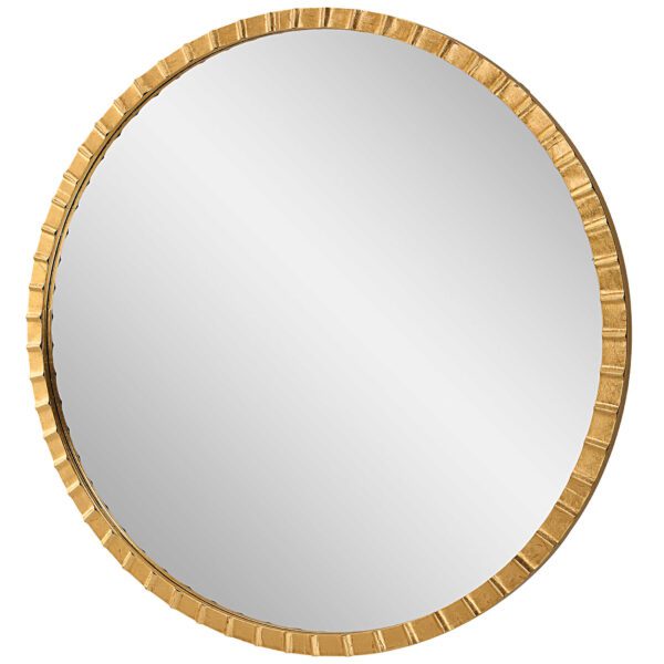 Gold Dandridge Round Mirror