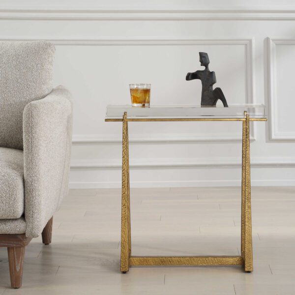 Gold Midas Accent Table