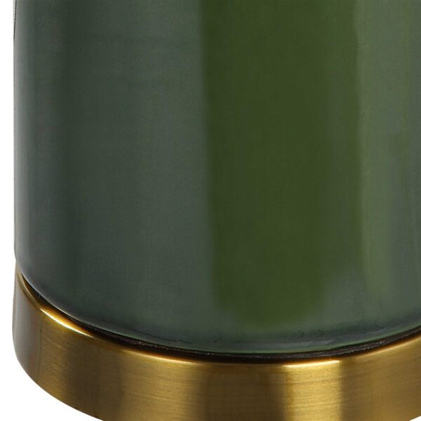 Green Cylinder Table Lamp