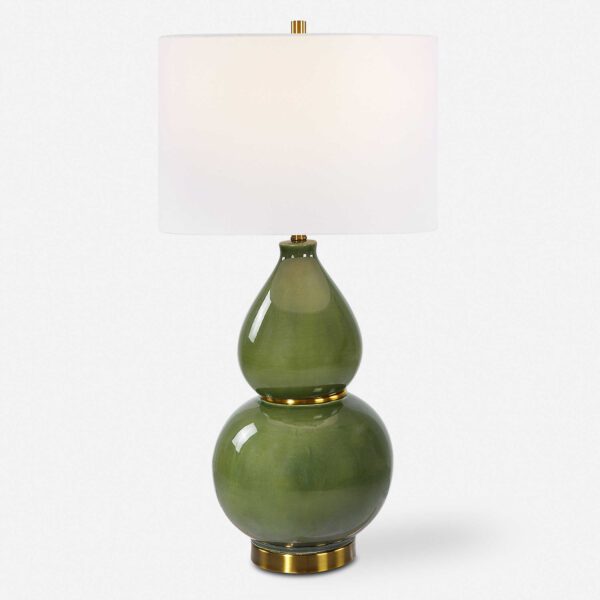 Green Gourd Table Lamp