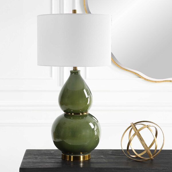 Green Gourd Table Lamp