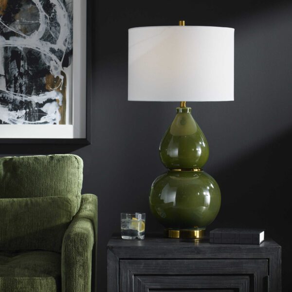 Green Gourd Table Lamp