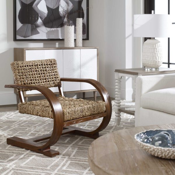 Pecan Rehema Accent Chair