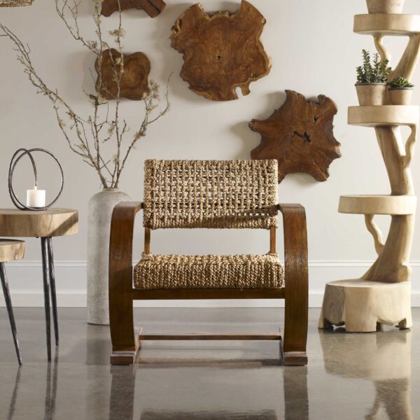 Pecan Rehema Accent Chair