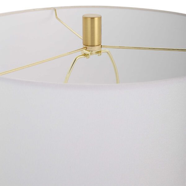 White Cylinder Table Lamp