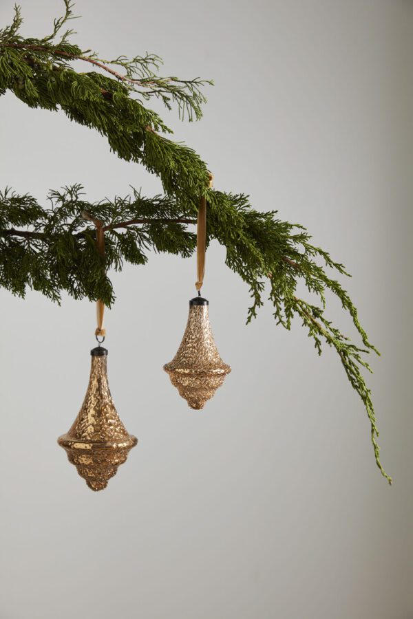 Dimpled Finial Ornaments