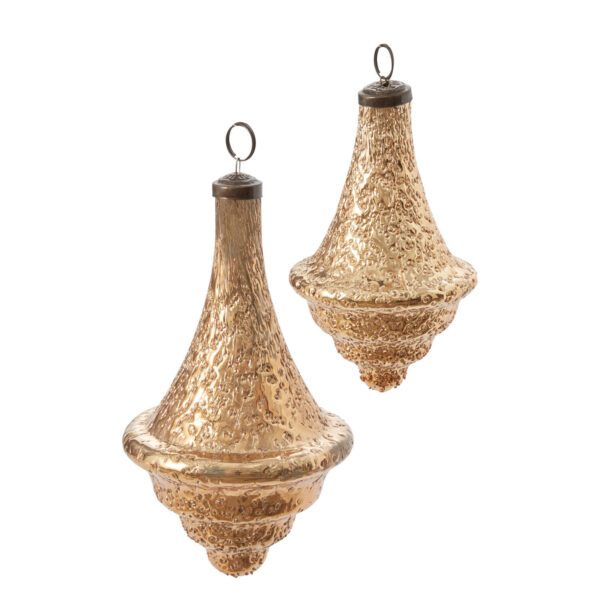 Dimpled Finial Ornaments