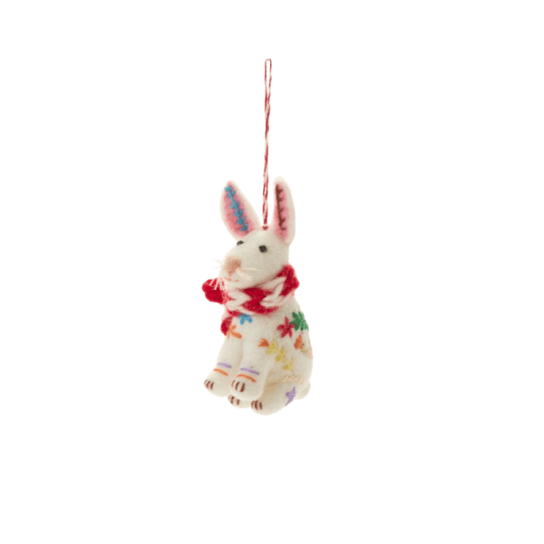 Fairisle Friends Bunny Ornament