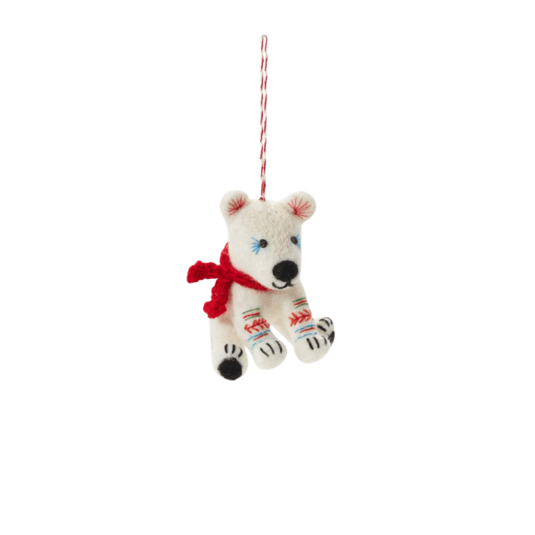 Fairisle Friends Polar Bear Ornament