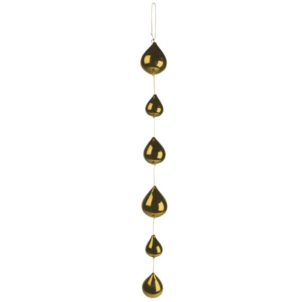 Gold Teardrop Glass Bulb Garland