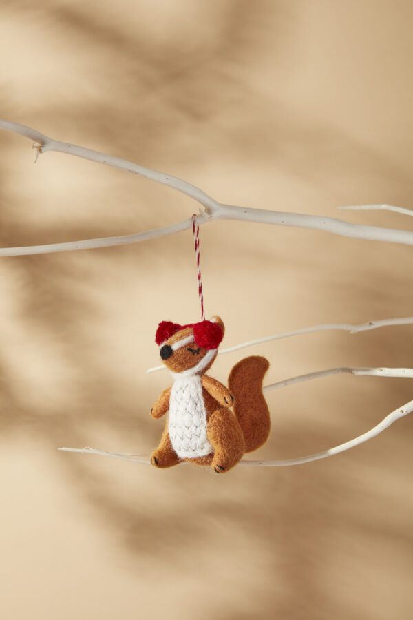 Mellow Critter Squirrel Ornament Set