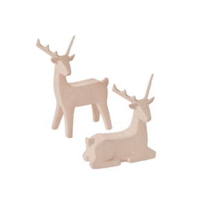 Pink Deer Figurine