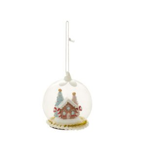 Santa Land Gingerbread House Ornament Set