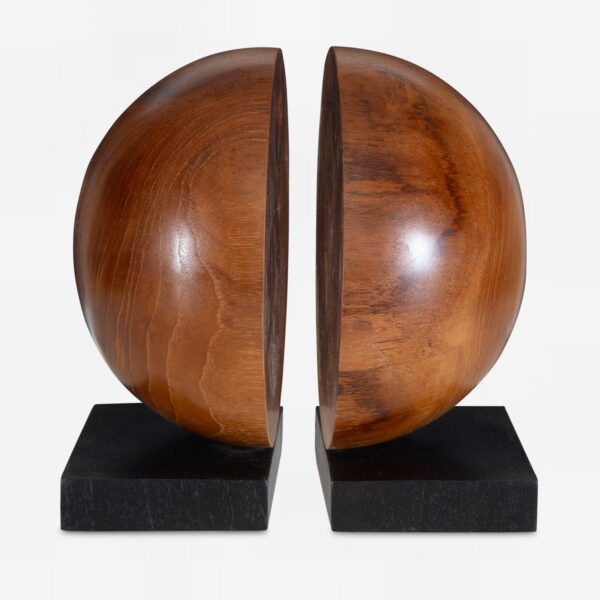 Teak and Noir Bookends