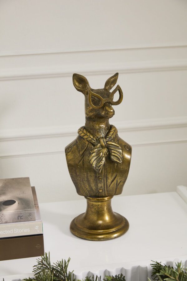 Margie the Doe Bust in Bronze Aluminum