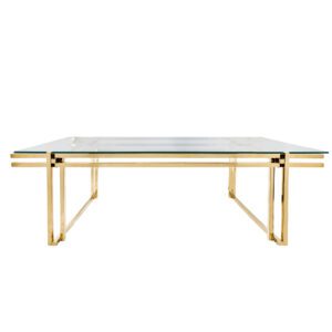 Gold Metal Coffee Table